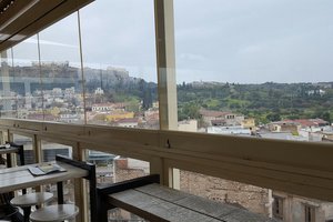 Dachterrasse mit Café