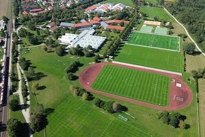 Luftaufnahme des Sportareals