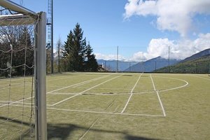 Fußballplatz mit Alpenpanorama Pressmind Bild-ID : 1258563