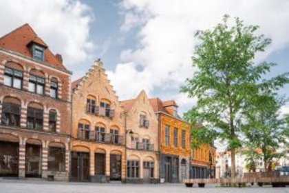 Häuseransicht in der Altstadt von Lille auf einer Klassenfahrt