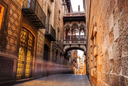 Barrí Gotic in Barcelona