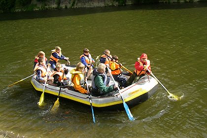 Schlauchboottour Alfsee