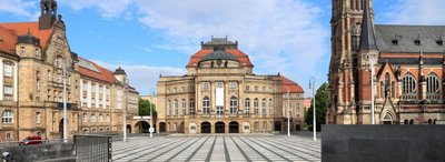 Theaterplatz in Chemnitz – Zentrum für Kultur und Bildung auf Klassenfahrt Klassenfahrten Chemnitz
