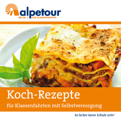alpetour Kochbuch für Selbstversorgergruppen