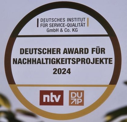 Symbol Deutscher Award für Nachhaltigkeitsprojekte 2024