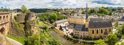 Blick auf die Stadt Luxemburg Klassenfahrt nach Luxemburg