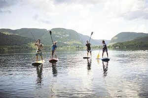 Stand-up-Paddeln auf dem Bohinjer See Pressmind Bild-ID : 1073394