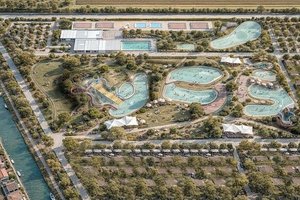 Künstlich generiertes Projektbild - geplanter Wasserpark