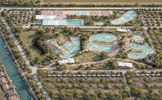 Künstlich generiertes Projektbild - geplanter Wasserpark