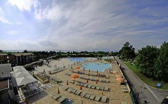 Poolbereich von oben