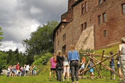 Katapultbau Burg Rieneck