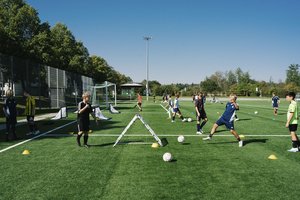 Kunstrasenfußballplatz mit Flutlicht Pressmind Bild-ID : 3973904