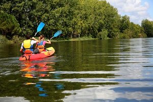 Kanufahren auf dem See